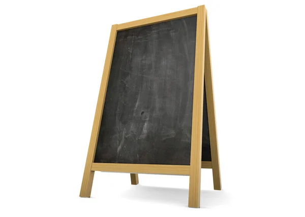 Chalkboard Calçadão Renderização — Fotografia de Stock