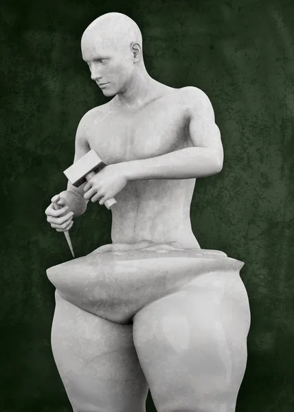 Sculpt Physique Concept — Stock fotografie