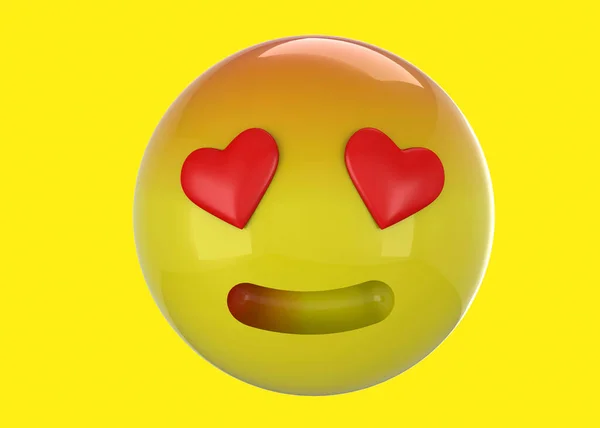 Gecharmeerde Emoticon — Stockfoto