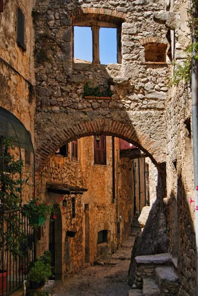 Fumone Medieval Village Italy — Stock fotografie