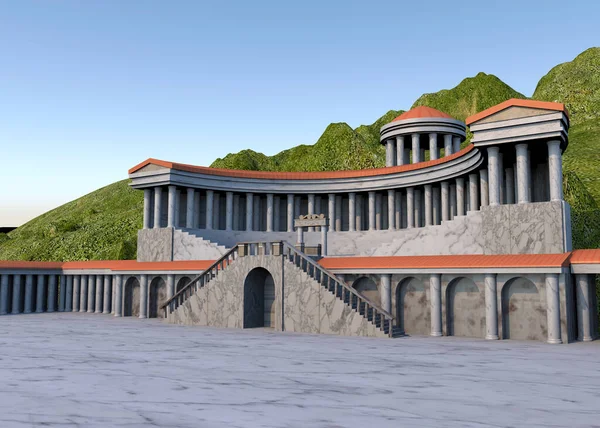 Храм Богини Фортуны Примигении Палестрина — стоковое фото