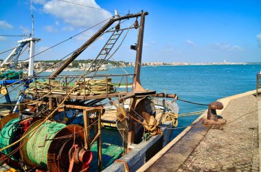 Fishing boat at the port of Anzio