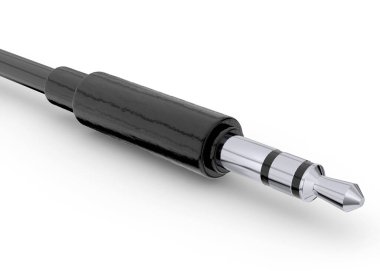 Beyaz arkaplandaki Ses Jack