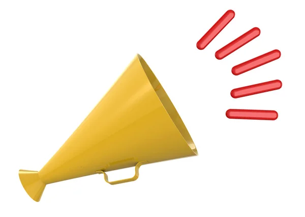 Megaphone Render — Stock Photo, Image