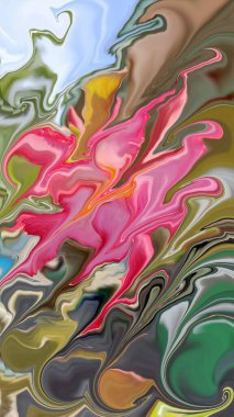 Soyut Desen Tasarımı Sıvılaştır. Yumuşak renkli arkaplan, PC ve Mobil uygulamalar için tasarım.