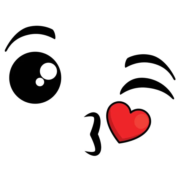 Valentine day love Emoji illustration