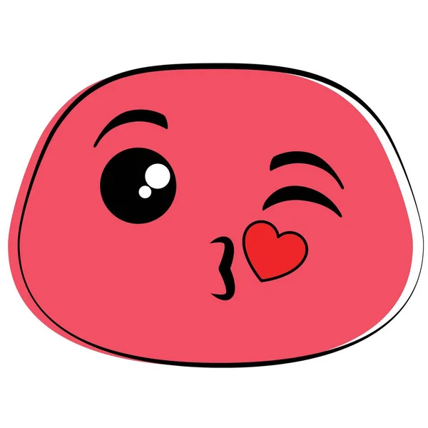 Valentine day love Emoji illustration