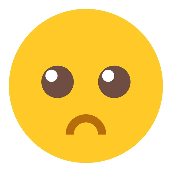 Sad emoji. Yellow Emoji. Isolated Illustration