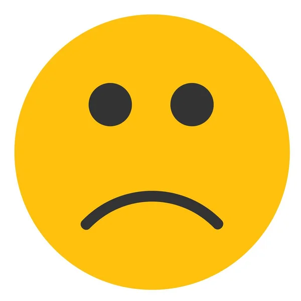 Sad emoji. Yellow Emoji. Isolated Illustration