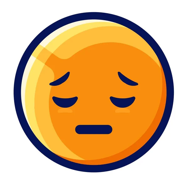 Sad emoji. Yellow Emoji. Isolated Illustration