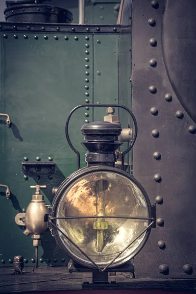 Old Lamp Steam Train — Stock Photo, Image