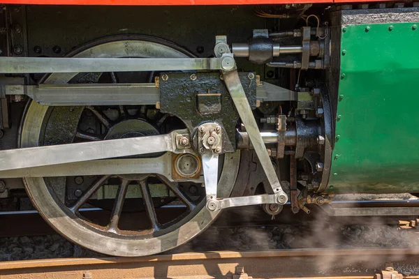 Wheels Steam Train Track — Stock Photo, Image