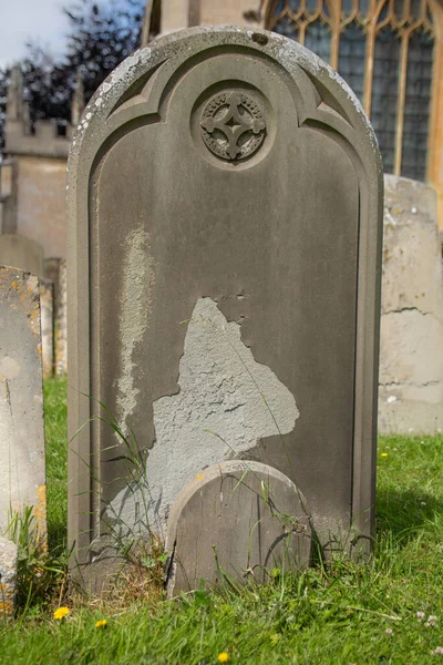 empty gravestone at a cemetery in UK