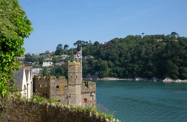 Dartmouth Castle Old Artillery Fort Built Protect Harbour Water Blue — Zdjęcie stockowe