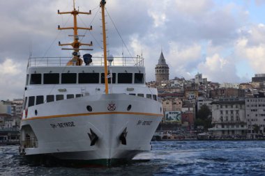 Passenger boat in the middle of the sea