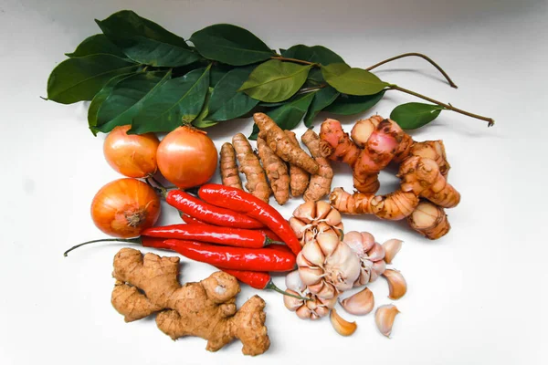 Колекція Різних Овочів Ізольована Білому Тлі Різні Інгредієнти — стокове фото