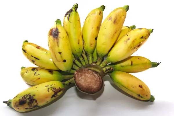 Plátanos Sobre Fondo Blanco —  Fotos de Stock