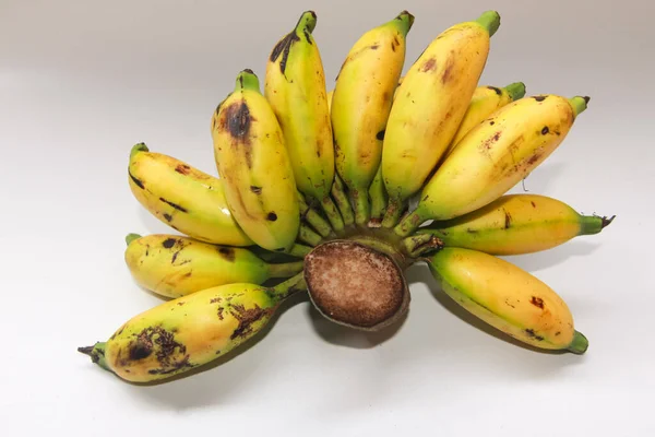 Plátano Sobre Fondo Blanco —  Fotos de Stock