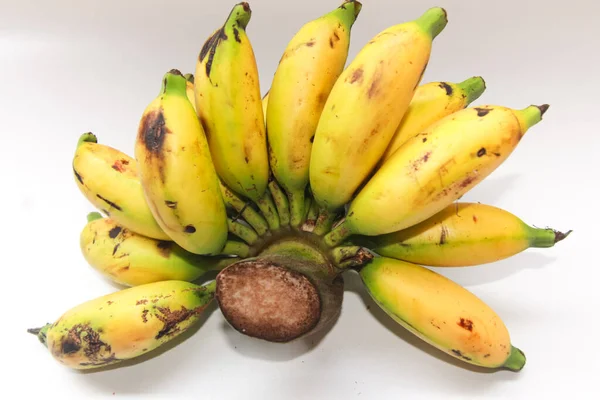 Банан Белом Фоне — стоковое фото