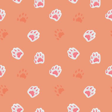 Pembe Kedi patisi tatlı, pürüzsüz desenli hediye paketi duvar kağıdı arka planı