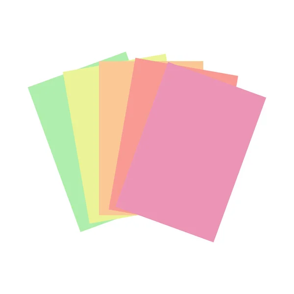 Colorful Paper Set Art Craft Vector Illustration — ストックベクタ