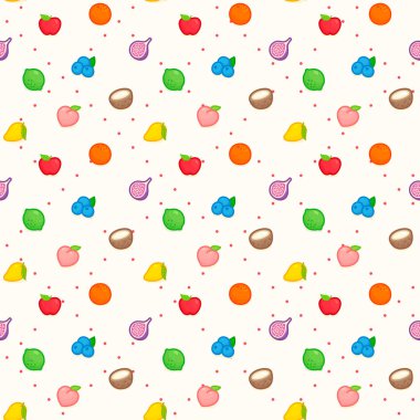 rainbow fruit seamless pattern Gift Wrap wallpaper background