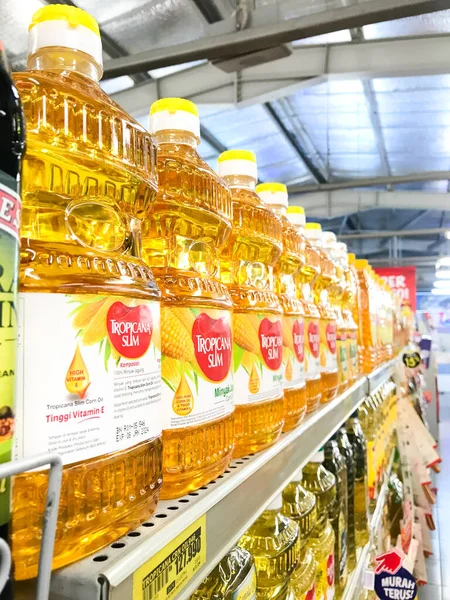 Surakarta Indonesia 2022 Mostrar Aceite Cocina Los Supermercados —  Fotos de Stock