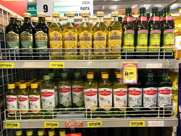 Surakarta Indonesia 2022 Mostrar Aceite Cocina Los Supermercados —  Fotos de Stock