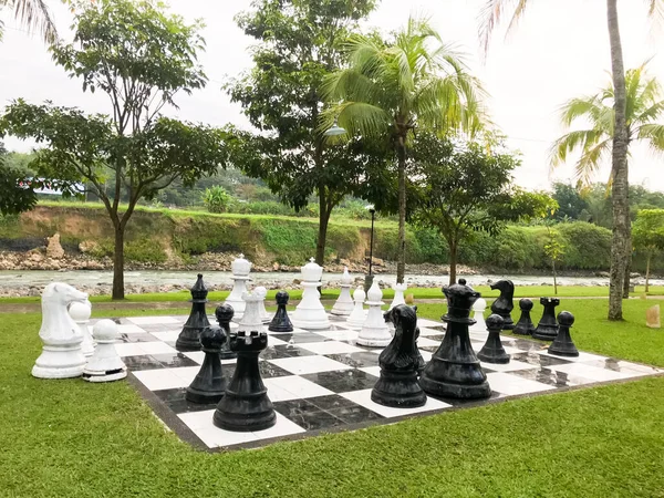 Park Big Chess Figures — Stock Photo, Image