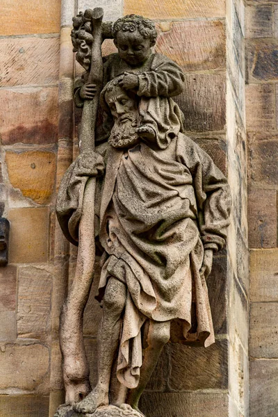 Religious Stone Carving Interior Lorenz Lawrence Medieval Church City Nuremberg — 图库照片