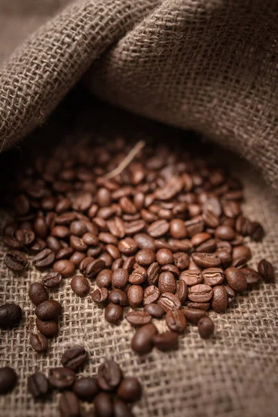 Studio Shot of Coffee Beans in a Bag
