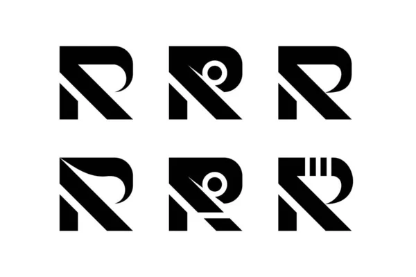 Vectorgrafiek Van Het Monogram Initiaalletter Logo Iconen Voor Het Bedrijfsleven — Stockvector