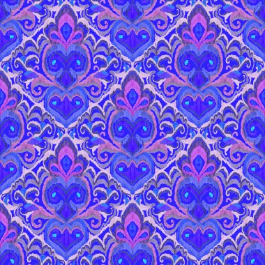 Renkli örgü desenli, klasik tarzda. Zarif bir etnik köken. El çizimi doğu sanatı. Kusursuz geometrik bağ dokusu.