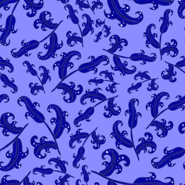 Suluboya desensiz, folky çiçekli ve yapraklı, etnik tarzda. Çiçek süsleme. Geleneksel şal deseni. Tekstil tasarım dokusu. Kabilesel etnik klasik dikişsiz model..