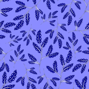 Suluboya desensiz, folky çiçekli ve yapraklı, etnik tarzda. Çiçek süsleme. Geleneksel şal deseni. Tekstil tasarım dokusu. Kabilesel etnik klasik dikişsiz model..