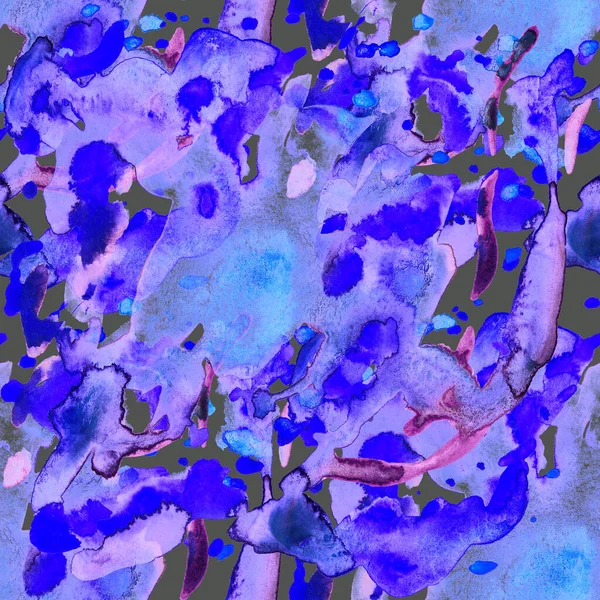 Akvarell Abstrakt Sömlöst Mönster Kreativ Textur Med Ljusa Abstrakta Handritade — Stockfoto