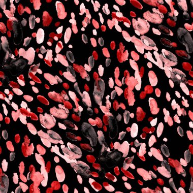 Suluboya, soyut, kusursuz desen. Parlak el yapımı elementlerle yaratıcı doku. Soyut renkli yazdırma.