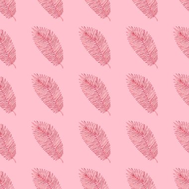 Tropikal yapraklarla suluboya kusursuz desen. Elle çizilmiş egzotik bitkilerle çok güzel bir iz. Mayo botanik tasarımı.