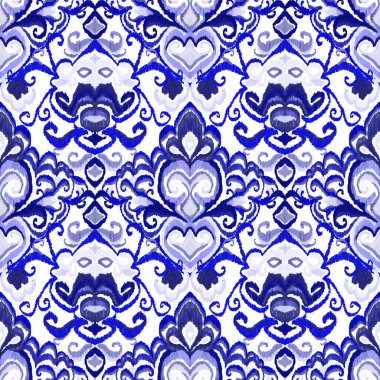 Renkli örgü desenli, klasik tarzda. Zarif bir etnik köken. El çizimi doğu sanatı. Kusursuz geometrik bağ dokusu.