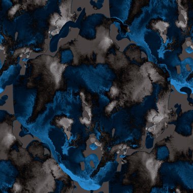 Suluboya, soyut, kusursuz desen. Parlak el yapımı elementlerle yaratıcı doku. Soyut renkli yazdırma.