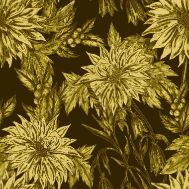 Çiçek buketli suluboya desenli. Klasik botanik çizimi. Her türlü tasarım için zarif bir dekorasyon. Renkli ve soyut çiçekli moda baskısı. Suluboya dokusu.