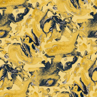 Suluboya, soyut, kusursuz desen. Parlak el yapımı elementlerle yaratıcı doku. Soyut renkli yazdırma.