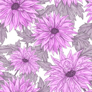 Çiçek buketli suluboya desenli. Klasik botanik çizimi. Her türlü tasarım için zarif bir dekorasyon. Renkli ve soyut çiçekli moda baskısı. Suluboya dokusu.