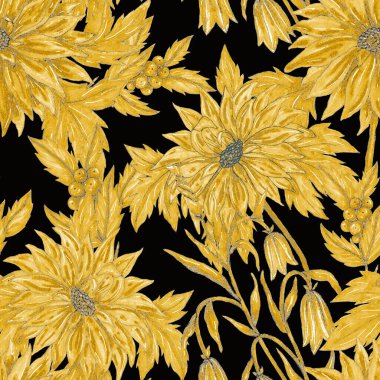 Çiçek buketli suluboya desenli. Klasik botanik çizimi. Her türlü tasarım için zarif bir dekorasyon. Renkli ve soyut çiçekli moda baskısı. Suluboya dokusu.