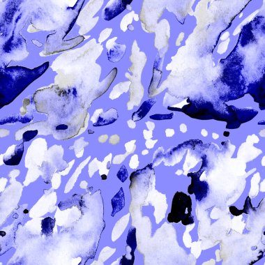 Suluboya, soyut, kusursuz desen. Parlak el yapımı elementlerle yaratıcı doku. Soyut renkli yazdırma.