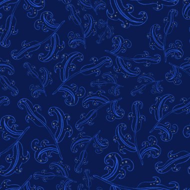 Suluboya desensiz, folky çiçekli ve yapraklı, etnik tarzda. Çiçek süsleme. Geleneksel şal deseni. Tekstil tasarım dokusu. Kabilesel etnik klasik dikişsiz model..