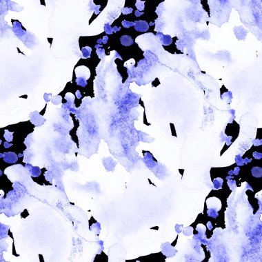 Suluboya, soyut, kusursuz desen. Parlak el yapımı elementlerle yaratıcı doku. Soyut renkli yazdırma.