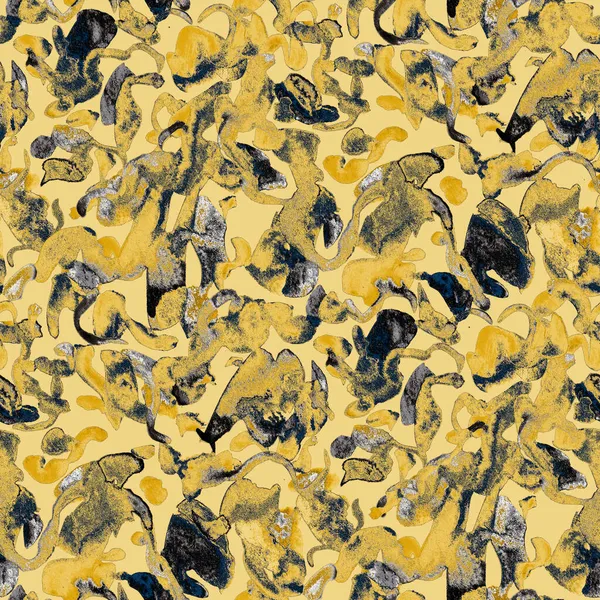 Suluboya, soyut, kusursuz desen. Parlak el yapımı elementlerle yaratıcı doku. Soyut renkli yazdırma.