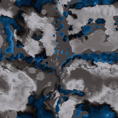 Suluboya, soyut, kusursuz desen. Parlak el yapımı elementlerle yaratıcı doku. Soyut renkli yazdırma.