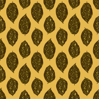 Tropikal yapraklarla suluboya kusursuz desen. Elle çizilmiş egzotik bitkilerle çok güzel bir iz. Mayo botanik tasarımı.